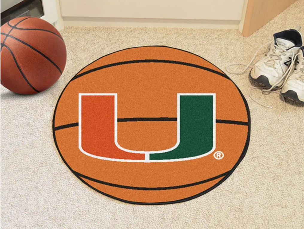 university of miami basketball rug