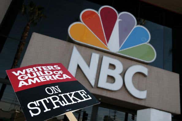 Writers Picket Outside The Tonight Show With Jay Leno