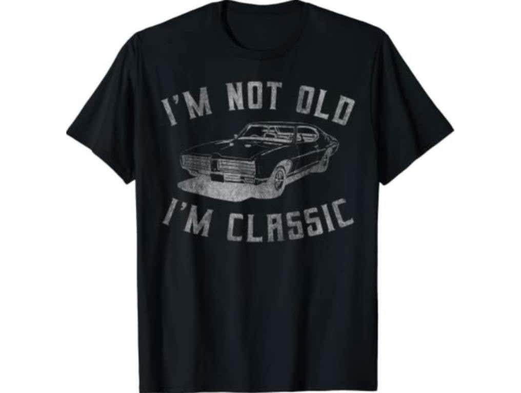 black father's day shirt that says I'm not old I'm classic for car dads