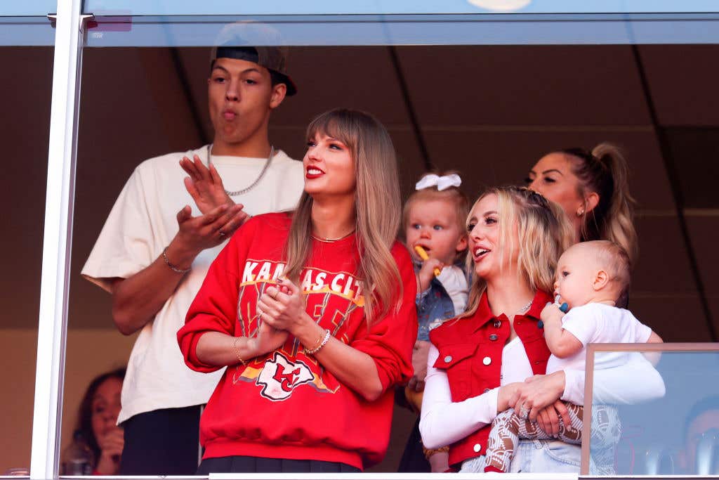 Taylor Swift at the Los Angeles Chargers v Kansas City Chiefs game.