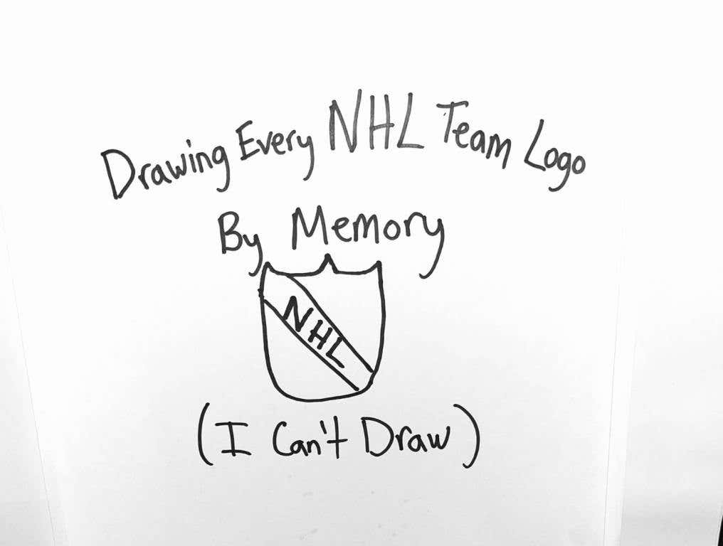 Drawing Every NHL Logo By Memory (I Can't Draw)