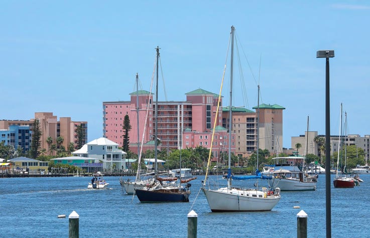 Beautiful Fort Myers Beach, Florida, USA.