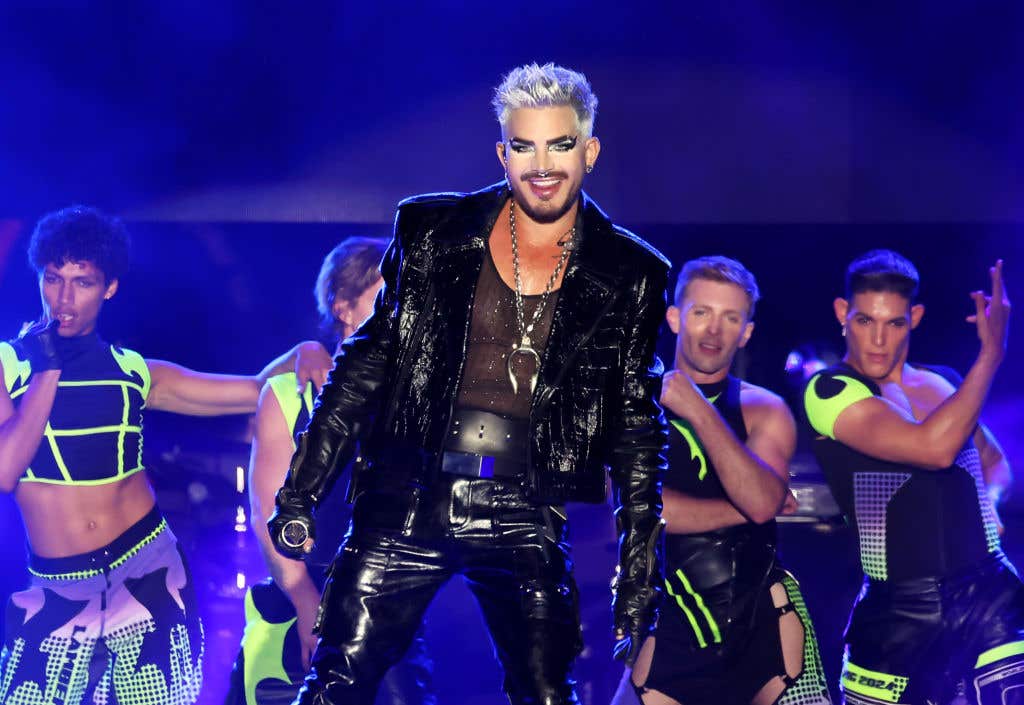 Adam Lambert performs onstage during OUTLOUD Music Festival