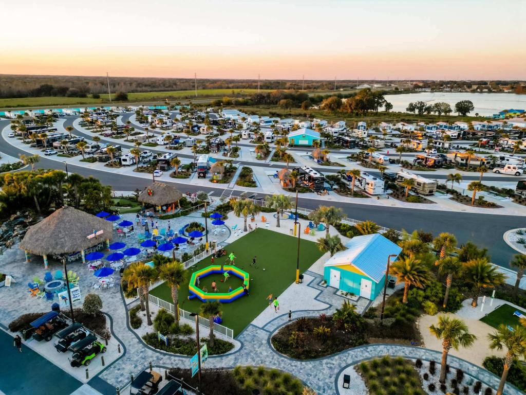 Camp Margaritaville drone overview