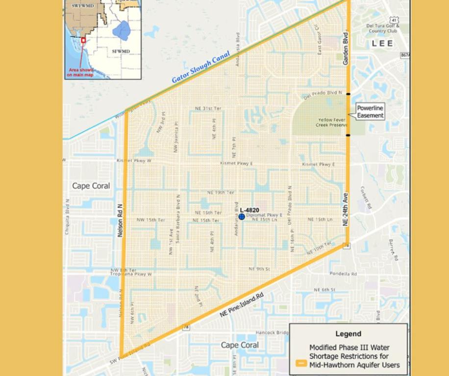 Cape Coral residents are facing a water shortage due to record-low aquifer levels, leading to strict watering restrictions and concerns about the area's water supply.